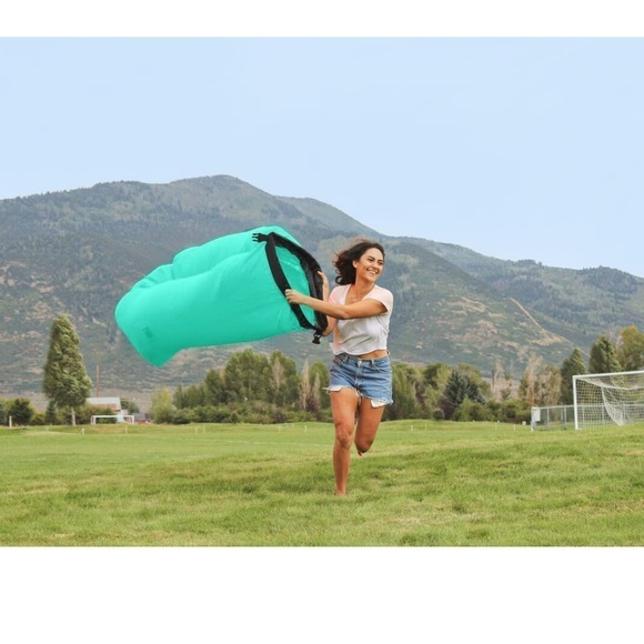 Alphabeing Inflatable Lounger - Inflatable‎ Ground Hammock, Mint Green - Picture 5 of 6